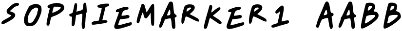 Sophiemarker1 font