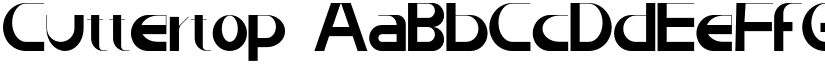 Cuttertop font