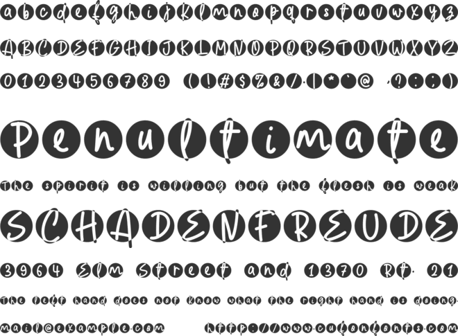 Candy Roll font preview
