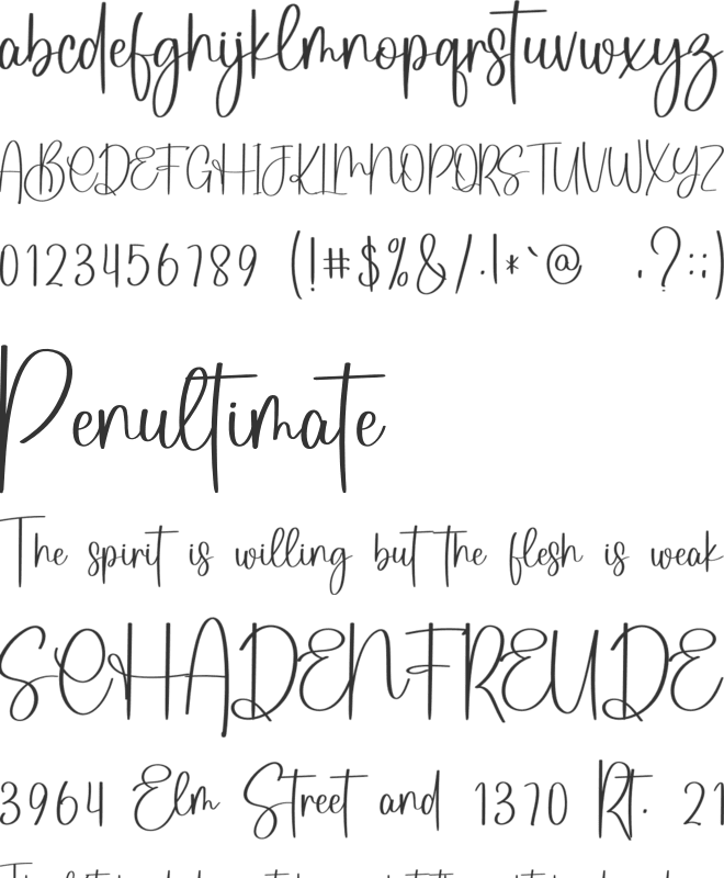 Gofindha font preview