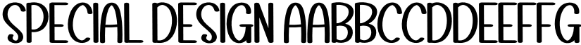 Special Design font