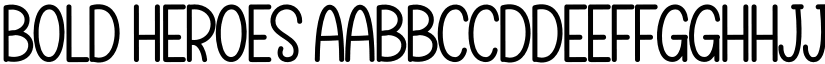 Bold Heroes font