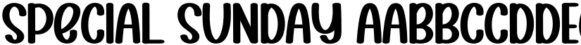 Special Sunday font