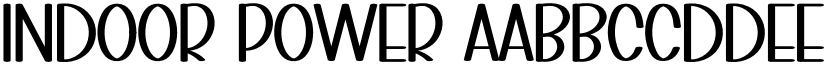 Indoor Power font