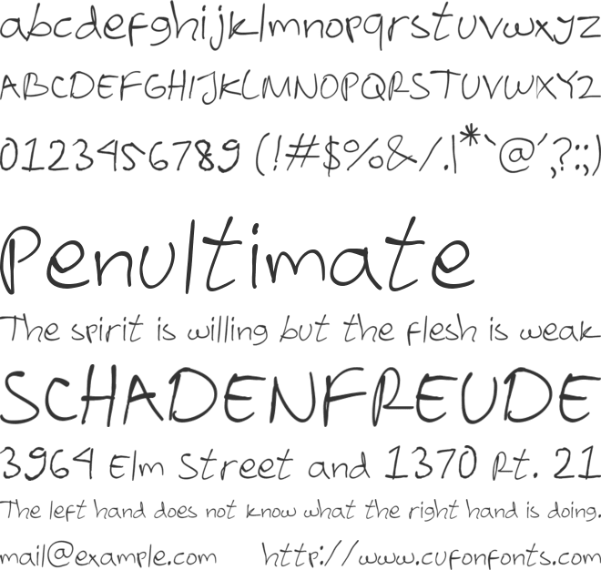 Brownies Handdrawn font preview