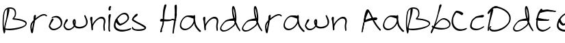 Brownies Handdrawn font