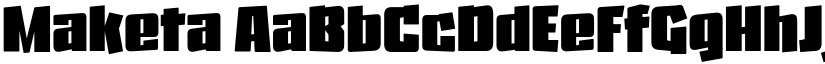 Maketa font