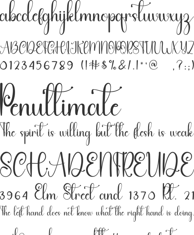 Chocolate Banana font preview