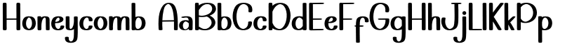 Honeycomb font
