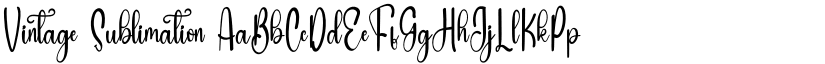 Vintage Sublimation font