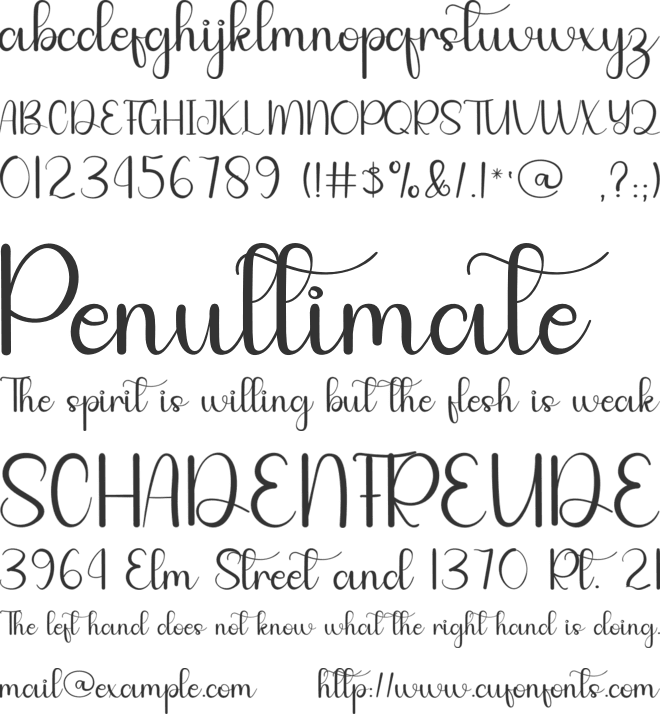 Rhinestone font preview