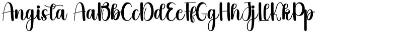 Angista font