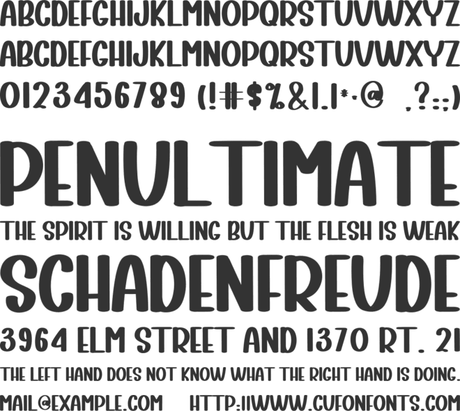 Championsip font preview
