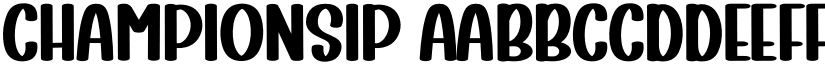 Championsip font