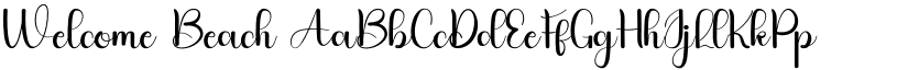 Welcome Beach font