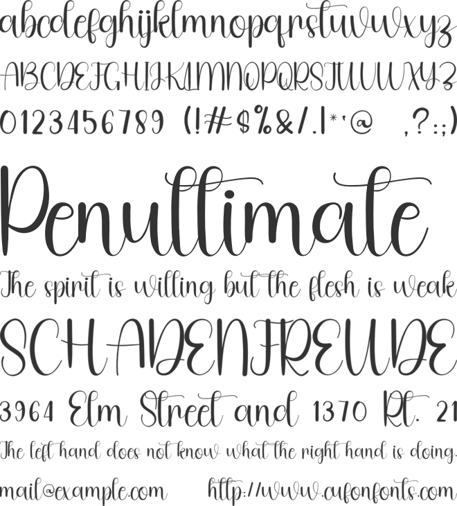 Creative Easter font preview