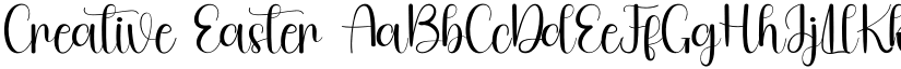 Creative Easter font