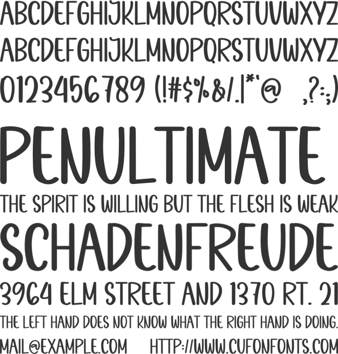 Sweet Weekend font preview