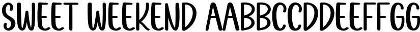 Sweet Weekend font