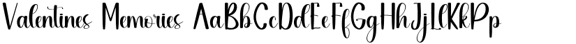 Valentines Memories font