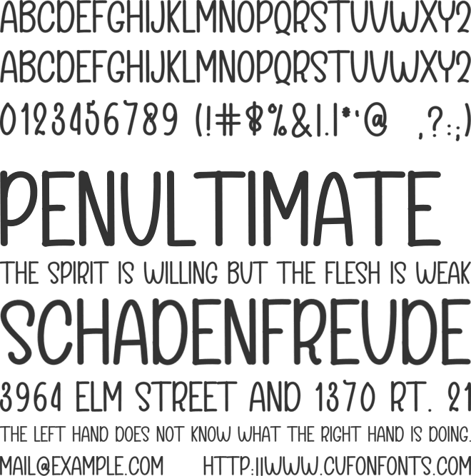 Always Loving font preview