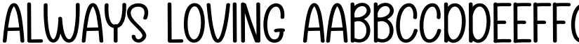 Always Loving font