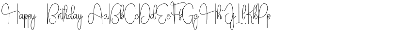 Happy  Brithday font
