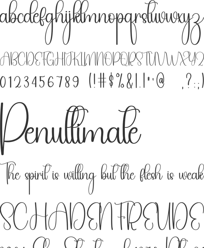 Creative Handwriting font preview