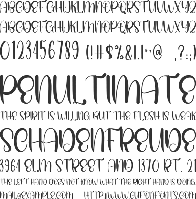 Happy Halloween font preview
