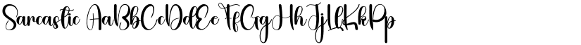 Sarcastic font