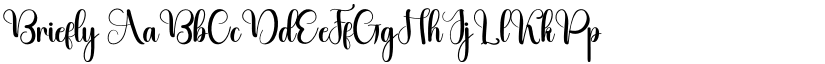 Briefly font