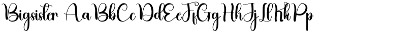 Bigsister font