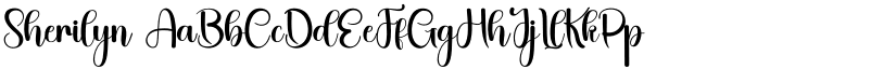 Sherilyn font
