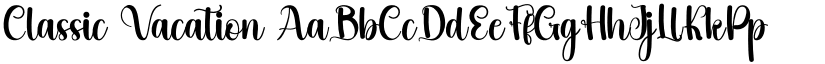 Classic Vacation font