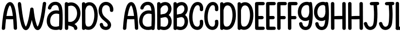 Awards font