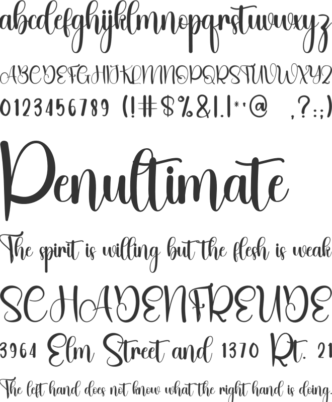 Litle Farmhouse font preview