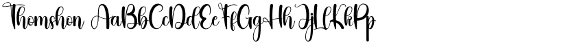 Thomshon font