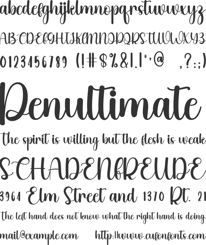 Stay Girly font preview