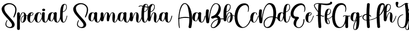 Special Samantha font