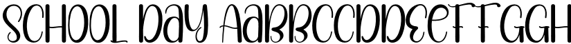 School Day font