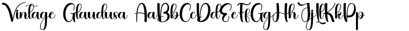 Vintage Glaudusa font