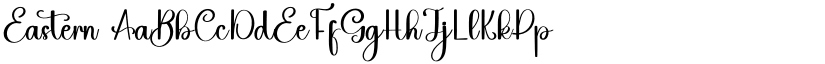 Eastern font