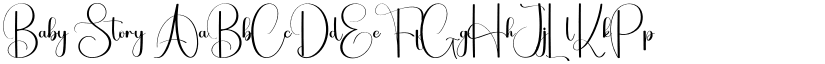 Baby Story font