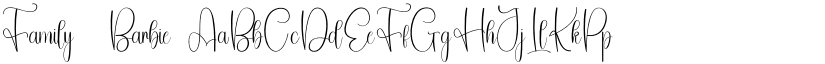 Family  Barbie font