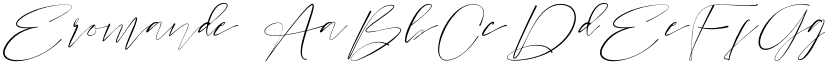 Eromande font