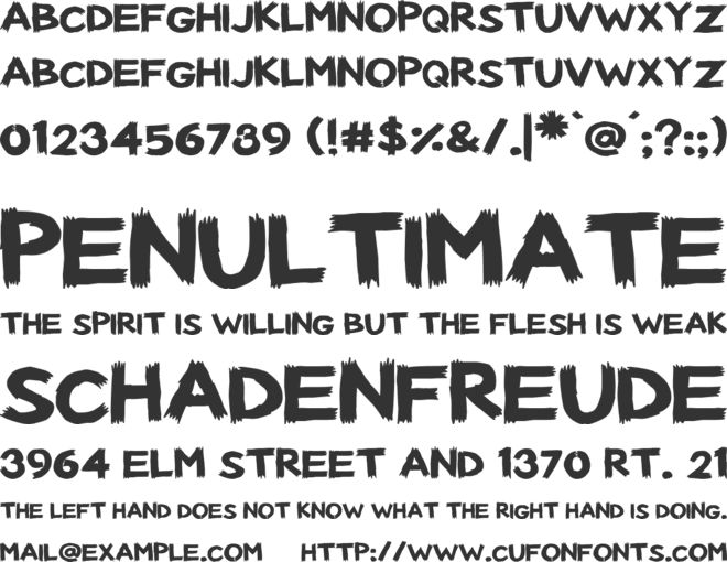 Italian Sex Party font preview