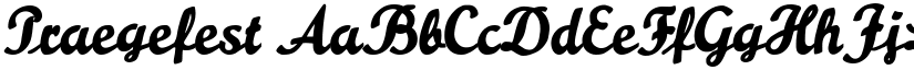 Praegefest font