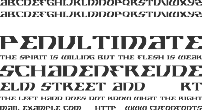 EASTER font preview