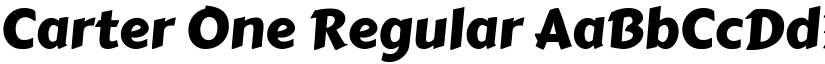 Carter One Regular font