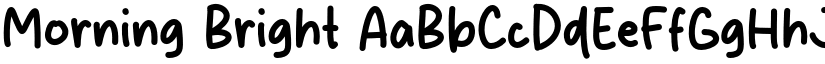 Morning Bright font
